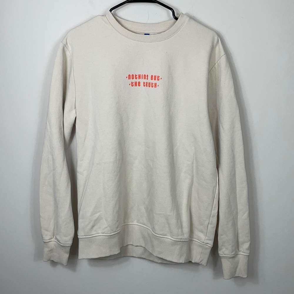 Divided Beige Sweatshirt Nothing But The Truth Size Medium